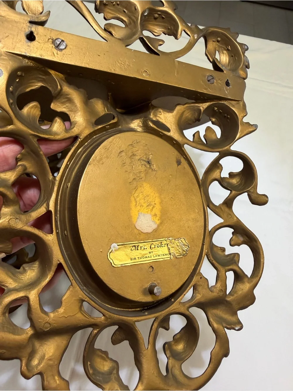 Pair of Cameo Creations Wall Shelf Sconces Victorian Hollywood Regency Gilded